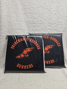 Set 2 cuscini stadio vintage Fairchance Georges corridori scuola superiore PA - Foto 1 di 5