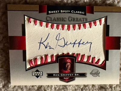 2003 Upper Deck Sweet Spot 经典 Ken Griffey Sr 经典伟人签名亲笔签名 — 第 1/2 张图片