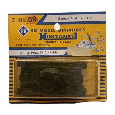 Panzer IV / F1 Germany WW2 Tank - H0 Model Miniatures ROCO nr. Z-106.59 - Immagine 1 di 3