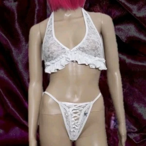 Provocative Dessous Set BH offener Tanga String M L 38 40 42 dessousset dessus - Bild 1 von 7