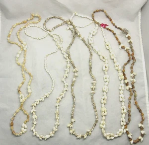 Vintage Hawaiian Sea Shell Necklace Lot of 5, Estate Necklaces #SS3 - Picture 1 of 4