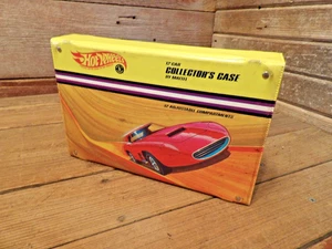 Vintage 1968 Hot Wheels 12 Car Collector’s Case Yellow USA - Picture 1 of 8