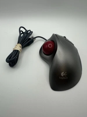 Logitech Trackman Wheel Mouse Trackball Wired USB Model T-BB18 Tested - Bild 1 von 4