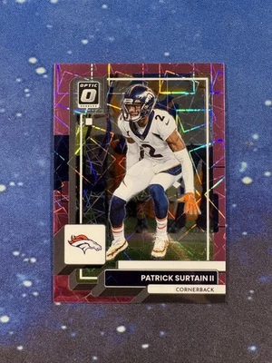 2022 Panini Donruss Optic #62 Patrick Surtain II Pink Velocity Prizm /79 Broncos - Image 1 of 2