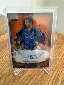 2024 TOPPS FINEST MLS BRYCE DUKE AUTO CF MONTREAL ORANGE 10/25 #BA-BD - Picture 1 of 3
