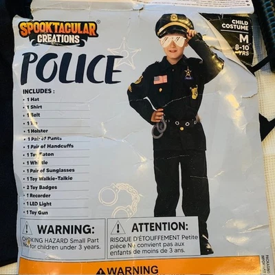 Kids Deluxe Police Officer Costume With Accessories Spooktacular Creations Boys - Image 1 of 4