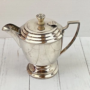 Vintage Hecworth Hot Water Jug Small Teapot Silver Plate Art Deco Style - Bild 1 von 8