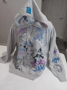 Space Jam Jordan Squad Bugs Bunny Tazz Daffy Hoodie Sweatshirt Kids Size XXL 19 - Picture 1 of 13