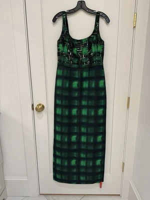 Sachin & Babi Women's Gown Black And Green Plaid Size 4 NWT  Christmas Scottish  - Image 1 of 4
