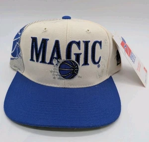 VTG Orlando Magic Sports Specialties Laser Snapback Hat 90s Shadow 3 Autographs - Picture 1 of 13