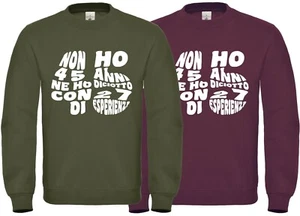 Felpa 3XL 4XL uomo donna 45 quarantacinque anni taglie forti comode maglia over - Foto 1 di 4