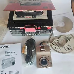 Pentax Optio M20 Silver 2.5" LCD 7.0 MP Compact Digital Camera 3X Zoom Open Box - Picture 1 of 11