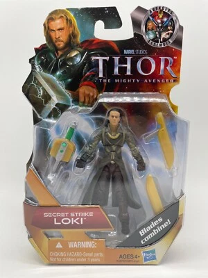 Figura Marvel Thor Mighty Avenger #04 Secret Strike Loki, 3,75" Hasbro Foto 1 de 3