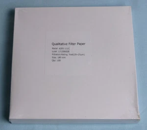 FILTER PAPER 18 cm 100 DISCS QUALITATIVE FAST 101 - Picture 1 of 1