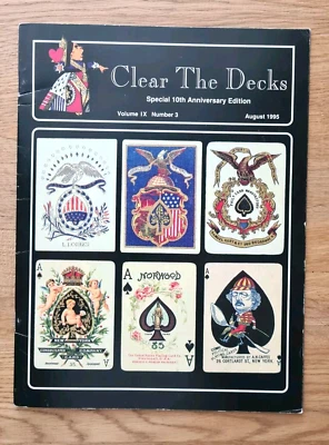 CLEAR THE DECKS PLAYING CARD    10th Anniversary Edition 1995   Vol IX No3 - Image 1 of 4