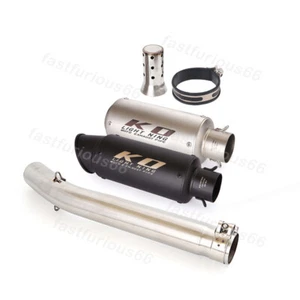 51mm Mid Exhaust Link Pipe For Suzuki GSXR1000 2005-2006 Steel Muffler DB Killer - Picture 1 of 13