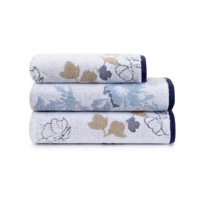ECLIPSES TOWELS BY YVES DELORME FRANCE - LONG STAPLE ORGANIC COTTON SATEEN - Picture 1 of 4