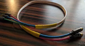 Nordost Silver Screen HD Component Video Cable RCA to RCA 1m Excellent - Picture 1 of 4