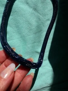 Armband Strass 💍Halskette 📿Stardust Kristall💍 Steine dunkelblau marine📿 - Bild 1 von 10