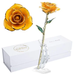 24K Forever Gold Rose, Gold Dipped Rose Made from Real Rose Best Gifts for he... - Picture 1 of 6