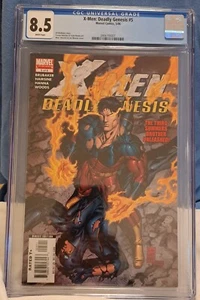 X-Men Deadly Genesis #5 CGC 8.5 Marvel 2006 Brubaker Hairsine Vulcan is CYCLOPS? - Picture 1 of 2