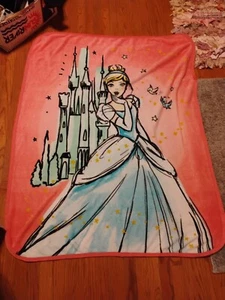 Disney Princess Cinderella Soft Blanket 46x60 - Picture 1 of 3