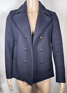 Tomas Maier | Navy pea Coat by Tomas Maier | Mens | Sz Medium - Picture 1 of 8
