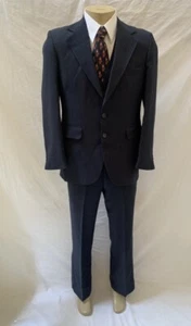 VTG JC Penney The Men’s Shop Men’s Size 40R Blazer & 36x30 Pants 3pc Pants Suit - Picture 1 of 14