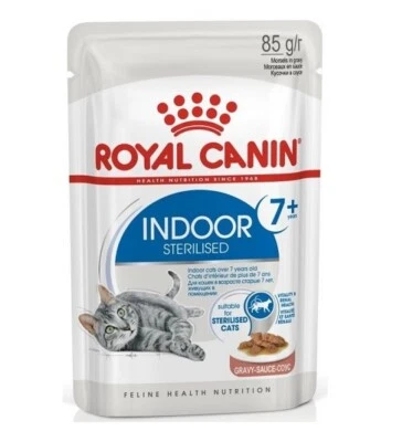 Royal Canin Indoor Sterilised Wet Food for Cats 7+ in Gravy - image 1 of 4