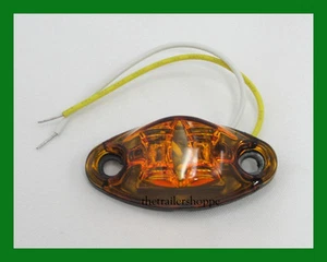 Dragon's Eye Marker Clearance Surface Mount 2 Amber LED Light 2-5/8" X 1-1/4" - Picture 1 of 1
