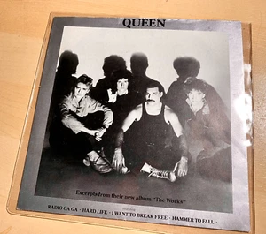 RARE 7" QUEEN excerpts from THE WORKS 1984 flexi disc RADIO GAGA etc. - Picture 1 of 7