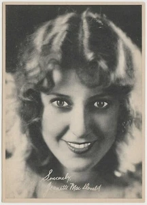 Jeanette MacDonald Ende 1920er große 5x7 Karte - gedruckte Fotokarte des Filmstars - Bild 1 von 2