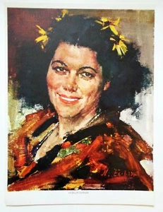 1952 Nicolai Fechin Art Native Taos Girl Mexican Dancer Arizona Magazine PRINT - Picture 1 of 2