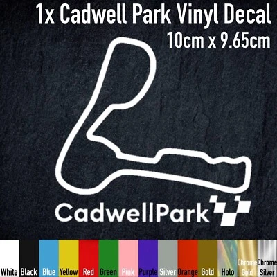 HYPERMOLES Cadwell Park Track Race Circuit Vinyl Decal Sticker, BSB, HPM006