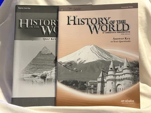 Abeka History of the World  5th Ed. Answer Key To Text Questions & Quiz Key - Picture 1 of 4