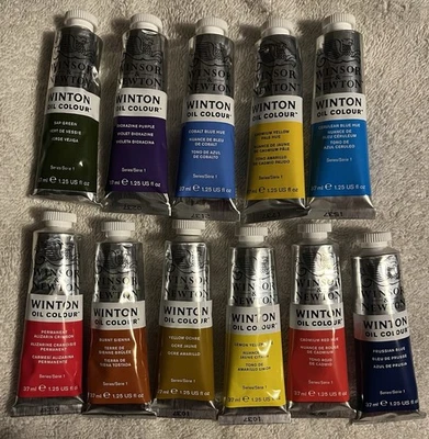 Lot of 11 Winsor & Newton Winton Oil Colours  37ML Tubes Paint - Image 1 of 4