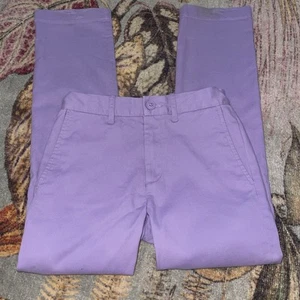 Crewcuts by J. Crew Lavender Cotton Stretch Pants Boys Sz 10 EXCELLENT - Picture 1 of 7