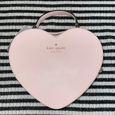 Bandolera de cuero Kate Spade New York Love Shack Heart limitada nueva con etiquetas en rosa Foto 1 de 4