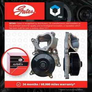 Water Pump fits BMW 740D F01 3.0D 12 to 15 N57D30B Coolant Gates 11518507326 New - Picture 1 of 2