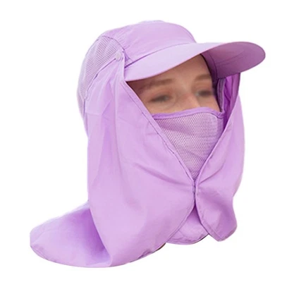 Вентилируемая солнцезащитная шапка кепка UPF 50+ защита от солнца с выдвижным шейным клапаном - Изображение 1 из 4