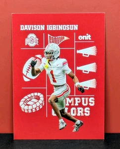 Onit Davison Igbinosun Ohio State Buckeyes Campus 2025 colores oscuros CC-8 OSU casi nuevo - Imagen 1 de 2