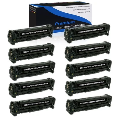 10PK CB540A 125A Color Toner For HP Laserjet CM1312 CM1312nfi CP1515 CP1515n - Image 1 of 4