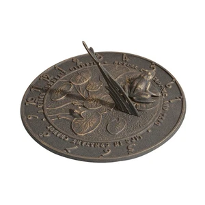 Whitehall Products Frog Sundial, Oil Rub Bronze - Picture 1 of 1