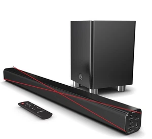 Majority K2 Soundbar, leistungsstark kabellos 150W Surround-Sound, Unvollständi - Bild 1 von 2