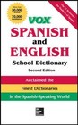 VOX Spanish and English School Dictionary, Hardco- 9780071816656, Vox, hardcover