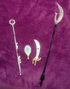 SAILOR MOON Doll Talismans Uranus Sword Neptune Mirror Pluto Rod Saturn Glaive - Picture 1 of 28