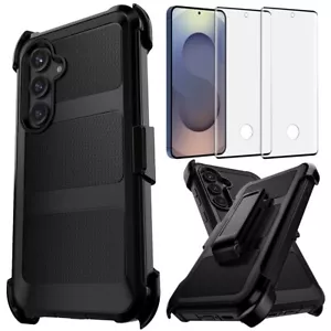 For Samsung S25+ S25 Ultra Hard Case Rugged Cover Belt Clip / Screen Protector - Picture 1 of 31