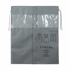 Clothes Dust Cover Bag Case Protector Hanger Rack Closet Organizer Transparent