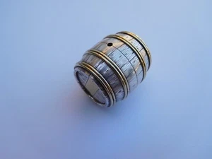 Victorian 19th Century German 900 Silver Barrel Pill Candy Box Theodor Heiden ! - Picture 1 of 12