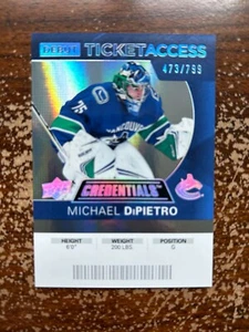 Michael DiPietro RC, Debut Ticket Update /799 #124 - 2020-21 UD Credentials - Picture 1 of 1